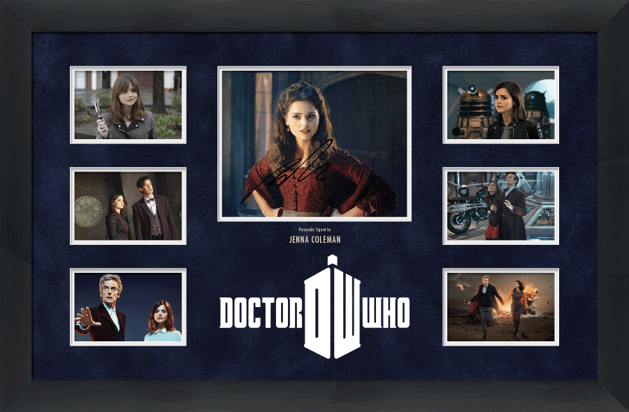 Dr Who Photograph Framed Display Signed by Jenna Louis - Memorabilia Framers Shop